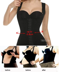 Lady Waist Trainer Cincher Invisible Conrtol Vest Top Underbust Lifts UP 6012 - Picture 1 of 7
