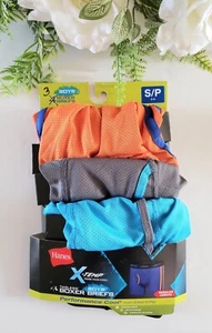 Hanes Boy's X-Temp Mesh Tagless Boxer Briefs 3 Pack Size Small (6-8) Multicolor - Picture 1 of 4