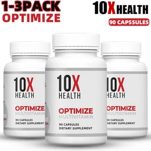 1-3 Stück Authentisch 10X Gesundheit Optimieren Methyliert Multivitamin 90 Kapseln Verwendbar bis 07/2026 - Bild 1 von 13