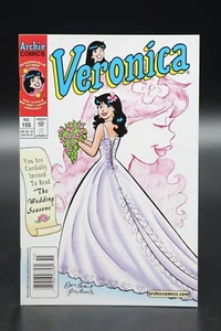 Verónica (1989) #155 Quiosco Dan Padres Blanco Vestido de Boda Cubierta y Arte Casi Nuevo - Imagen 1 de 3