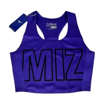 Sujetador deportivo Mizuno Aero Battle para mujer azul profundo espalda deportiva corto atlético M nuevo Foto 1 de 4