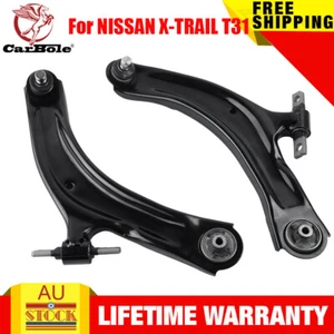 One Pair Front Lower Control Arm fit for Nissan X-Trail T31 2.5L 2.0L 2007-2014 - Picture 1 of 10