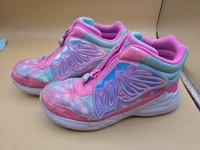 Skechers Dream Racer Butterfly Express shoes size 4 girls light up magical pink - Image 1 of 4