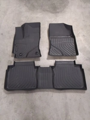 USED WeatherTech FloorLiner for 2014-2016 Toyota Corolla - 1st & 2nd Row, Black - Image 1 of 4