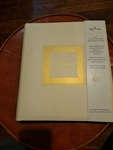 Hallmark 50th Anniversary Memory Book 64 DESIGNED Pages HOLDS PHOTOS 9.5 X 11 - Picture 1 of 13
