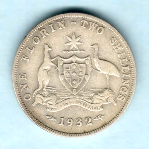 Australia.. 1932 Florin.. F/F+ - Imagen 1 de 2