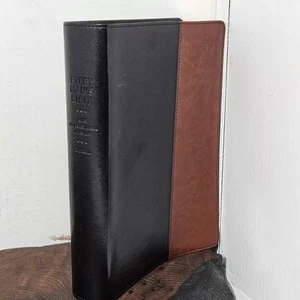 Every Man's Bible NIV, Large Print, TuTone (LeatherLike, Black/Tan) Study Bible - Picture 1 of 19
