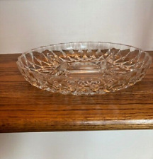 Val St Lambert Clear Crystal Imperial 4 Part Divided Relish Dish Very Good Condi