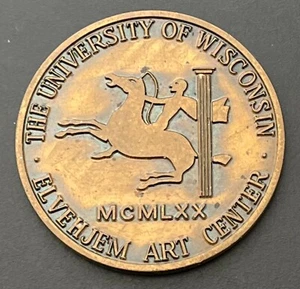 University of Wisconsin Elvehjem Art Center UWF Foundation 1970 Medal Token - Picture 1 of 2