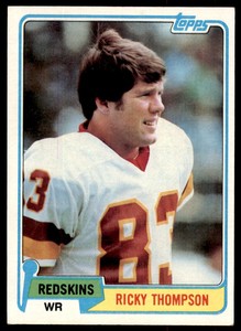 1981 Topps Ricky Thompson . Washington Redskins #254