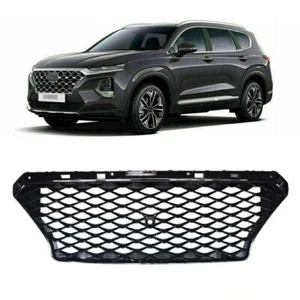 2Pcs Fits for Hyundai Santa Fe 2019 2020 Front Grille Mesh Grill Bar Vent Trim - Picture 1 of 4