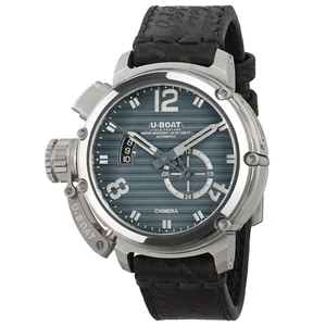 Nuevo reloj para hombre U-Boat Chimera 46 mm SS AZUL esfera azul correa de cuero 9602 - Imagen 1 de 1