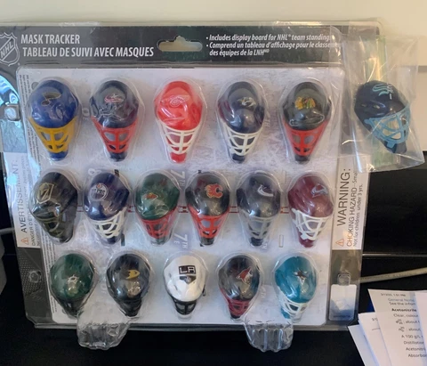 Franklin NHL Micro Mask Tracker Set (32 helmets-includes Vegas & Seattle) Cover