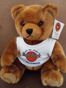 Vintage Hard Rock Cafe Hollywood Harrington Teddybär 9 Zoll limitierte Auflage Neu mit Etikett - Bild 1 von 6
