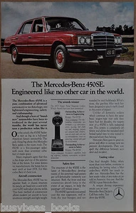1975 MERCEDES BENZ 450SE advertisement, Mercedes-Benz 450 SE - Picture 1 of 2