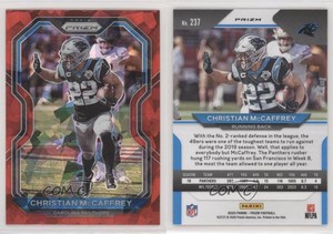 2020 Panini Prizm Red Ice Prizm Christian McCaffrey #237