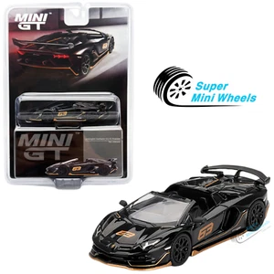 Mini GT 1:64 Lamborghini Aventador SVJ 63 Roadster Nero Aldebaran #803 - Picture 1 of 5
