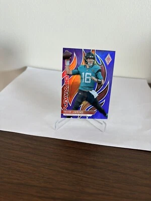 2023 Panini Phoenix Flame Throwers Purple /125 Trevor Lawrence #FLA-22 - Image 1 of 4