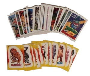 Dinosaurs Attack! / Complete Set of 55 Cards + 11 Stickers / Topps 1988 / Mint - Picture 1 of 3
