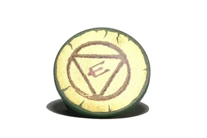 NEW LEGO - Shield - Circle Triangle Trident Gold x1 Atlantis 7977 Seabed Strider - Picture 1 of 2