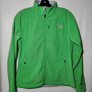 The North Face Sweatshirt Full Zip Jacket Women's Medium Green Softshell  - Picture 1 of 12