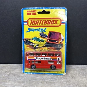 RARE MATCHBOX SUPERFAST NO 17 THE LONDONER BERGER PAINTS DOUBLE-DECKER BUS 1975 - Picture 1 of 7