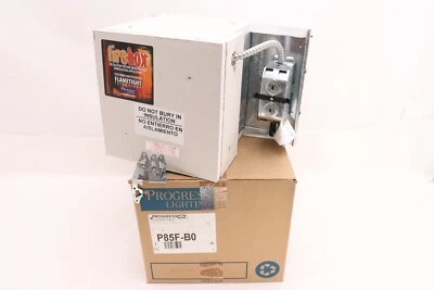 PROGRESS LIGHTING P85F-B0 5" INCANDESCENT FIREBOX FIRE RATED REC. NON-IC HOUSING - Image 1 of 4