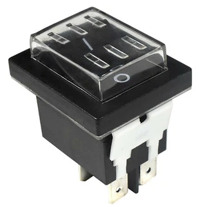 HQRP On Off Power Switch 4-Pins w/ Waterproof Cover HY12-9-7 HY12-9-4 UL Listed - Picture 1 of 7