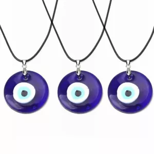 Lucky Evil Eye Beads Necklace Turkish Blue Eye Pendant Clavicle Women Wholesale - Picture 1 of 11