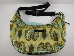 Borsa per pannolini Petunia Pickle Bottom Touring Tote verde oro blu borsa bambino - Foto 1 di 5