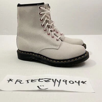 Womens Size 8 | Dr Martens 1460 8 Eye Pebble Leather Sparkle Boots Beige Pink 3 - Image 1 of 4