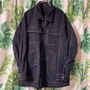 Yohji Yamamoto LQ for men Stitched Military Pocket Shirt Jacket size M - Picture 1 of 6