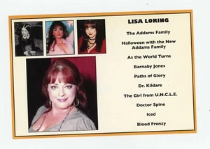 Lisa Loring THE ADDAMS FAMILY signed postcard with address data excellent RARE - Picture 1 of 3