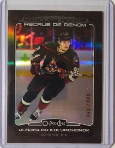 2022‐23 O-Pee-Chee Marquee Rookie Vladislav Kolyachonok Black Rainbow 50/100