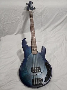 Sterling StingRay Ray34 Burl Top RW FB Bass Neptune Blue Satin - Picture 1 of 21