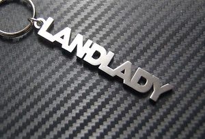 LANDLADY PROPERTY PUB OWNER Keyring Keychain Key Bespoke Stainless Steel Gift - Picture 1 of 1
