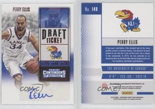 2016-17 Panini Contenders Draft Picks College Ticket Red Foil Perry Ellis Auto