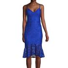 NWT GUESS Floral Lace Trumpet Dress in cobalt - size 4