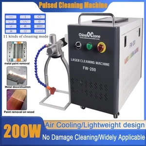 Máquina de limpieza láser pulsada portátil de 200 W para pinturas de óxido de metal madera piedra EE. UU. - Imagen 1 de 22
