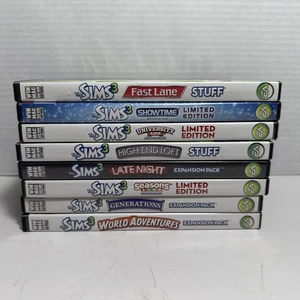 Lote de juegos de PC de Los Sims 3 con 8 paquetes de expansión y Sims 3 (Late Night, showtime..) - Imagen 1 de 9