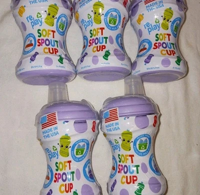 Taza/tazas-boberones Baby Sippy. Brote de silicona. Lote de 5. Nuevo LIBRE DE BPA  Foto 1 de 4