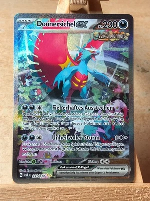Pokemon Donnersichel ex SAR | Deutsch 251/182 Paradox Rift | Near Mint - Bild 1 von 2