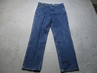 Cinch Jeans Mens 35x34 Blue Denim Straight Leg Western Five Pocket Zip Fly Ranch - Image 1 of 4