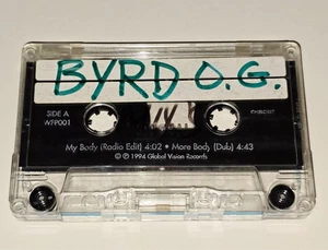 BYRD OG DEMO BEAT TAPE CASSETTE BEAT INSTRUMENTAL VTG DJ FUNK RAP HIPHOP 12" lp - Picture 1 of 4