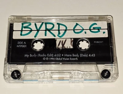 BYRD OG DEMO BEAT TAPE CASSETTE BEAT INSTRUMENTAL VTG DJ FUNK RAP HIPHOP 12" lp - Image 1 of 4