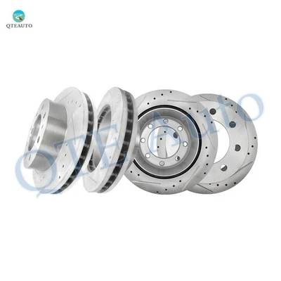 Rotores de freno perforados delanteros 325 mm-traseros 330 mm para Chevy Silverado 2500 HD 2003-2010 Foto 1 de 4