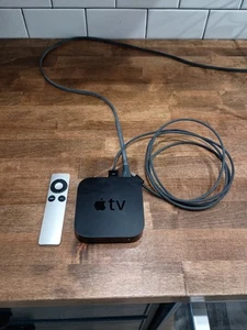 Apple TV 3rd Generation Media Streamer A1469 w Remote & Power Cord Tested Works - Picture 1 of 6