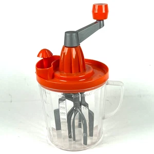 Vintage 60erJahre RÜHRFIX HANDMIXER Original Rührfix TYPE B Handrührgerät orange - Picture 1 of 5