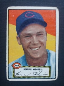1952 Topps Herman Wehmeier Cincinnati Reds #80💥🎇⚾ VG/VG+ - Bild 1 von 2