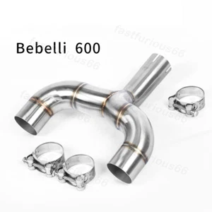 50.8MM Slip For Benelli TNT 600 BN600 BJ600 Exhaust Muffler Mid Link Pipe Steel - Picture 1 of 7